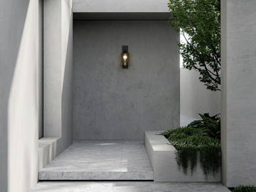 LUMI - LED glass and aluminium outdoor wall lamp by Articolo Studio - view 3